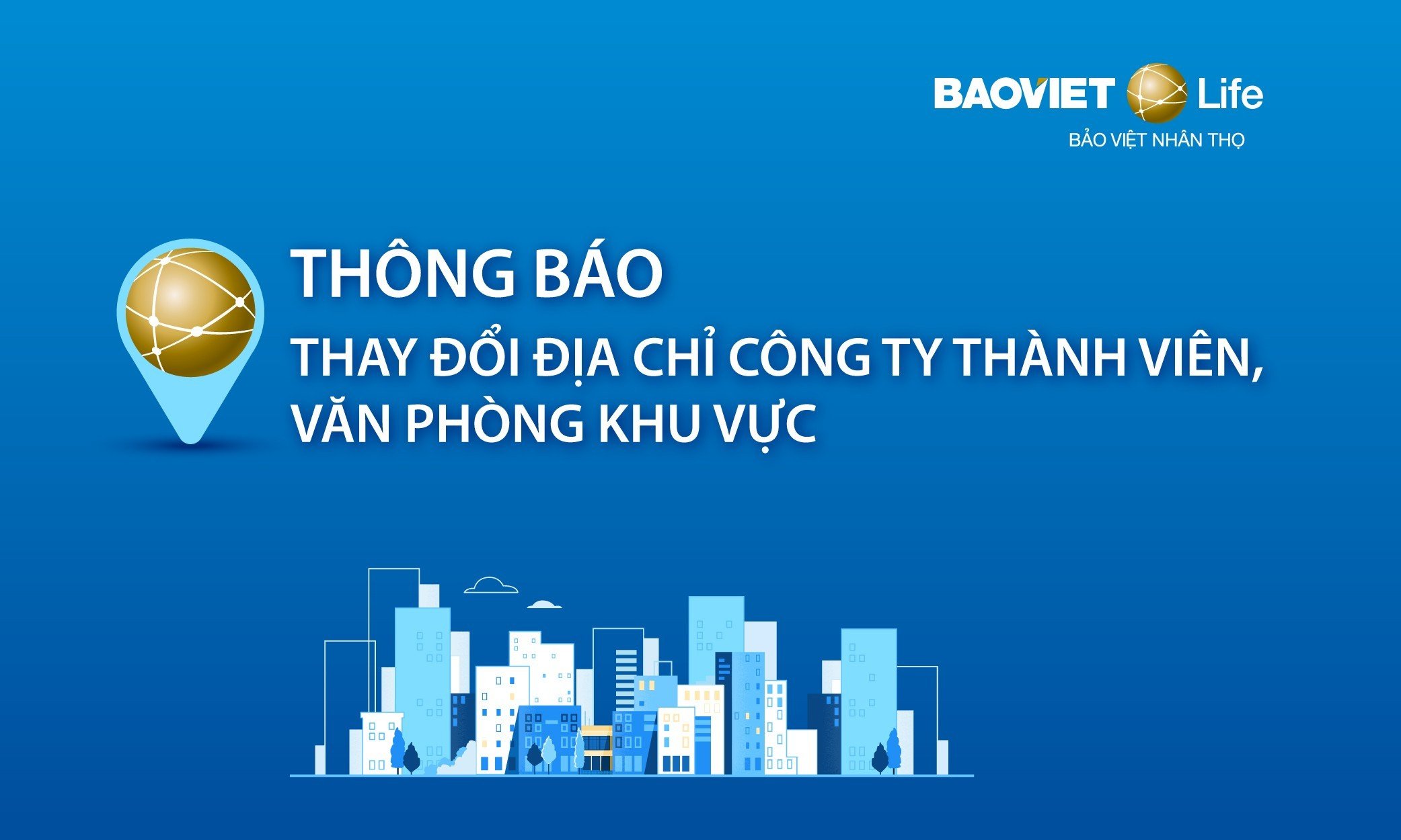 Thông báo thay đổi địa chỉ Công ty BVNT Móng Cái